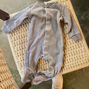 Quincy Mae 12-18 month velour onesie